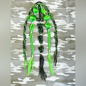 Rave Braids Festival Hair Bubble Braids Hair Extensions Halloween Accessories